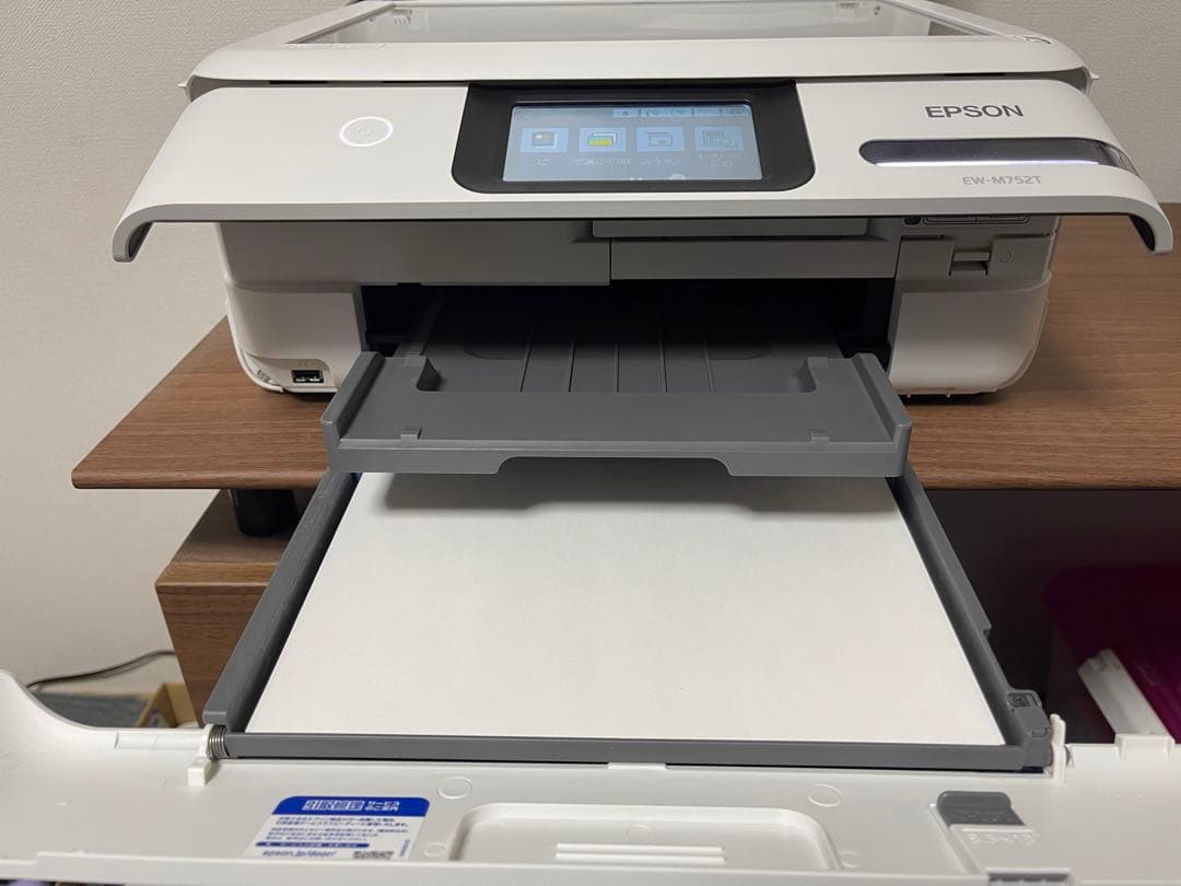 美品 EPSON EW-M752T 総印刷9枚エコタンクWi-Fiコピースキャン