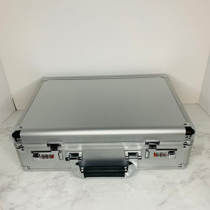 アルミツールケース ブロッククッション付　シルバー 37.8×25.8×12cm