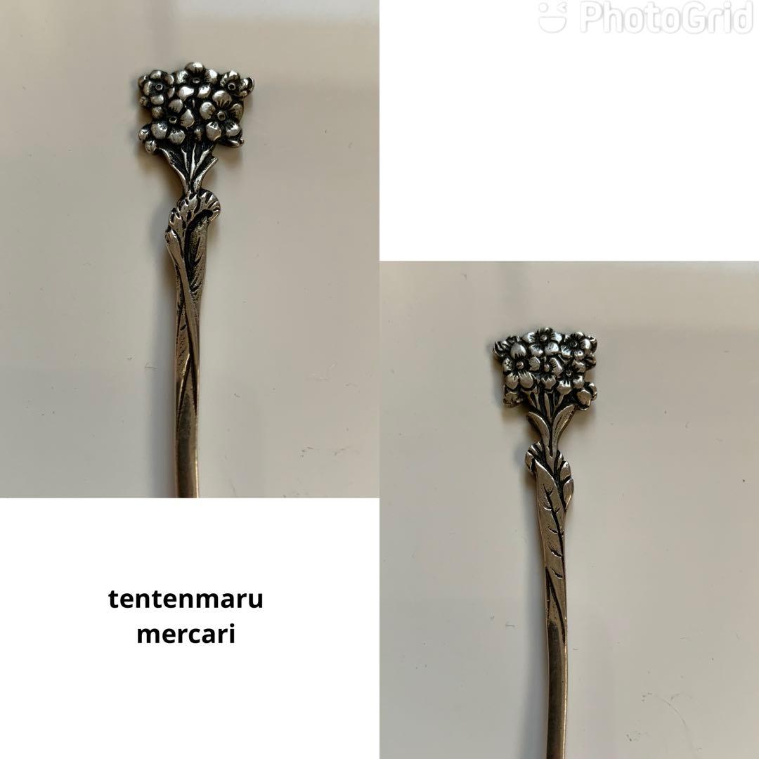 アンティークシルバースプーン☆ドイツアンティークショップ購入品☆5本・45.6g