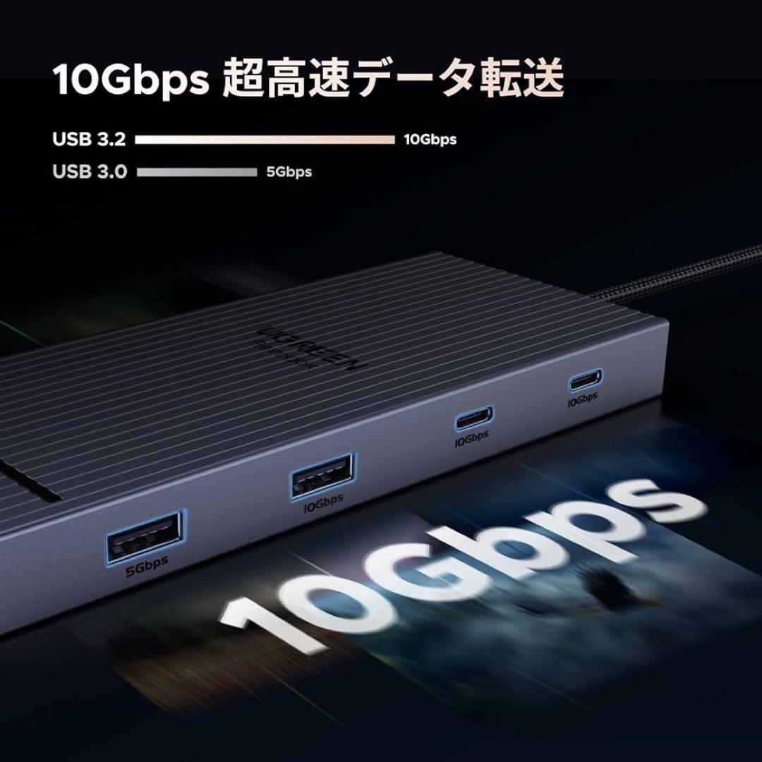 UGREEN Revodok 10 in 1 USB CドッキングUSB Cハブ