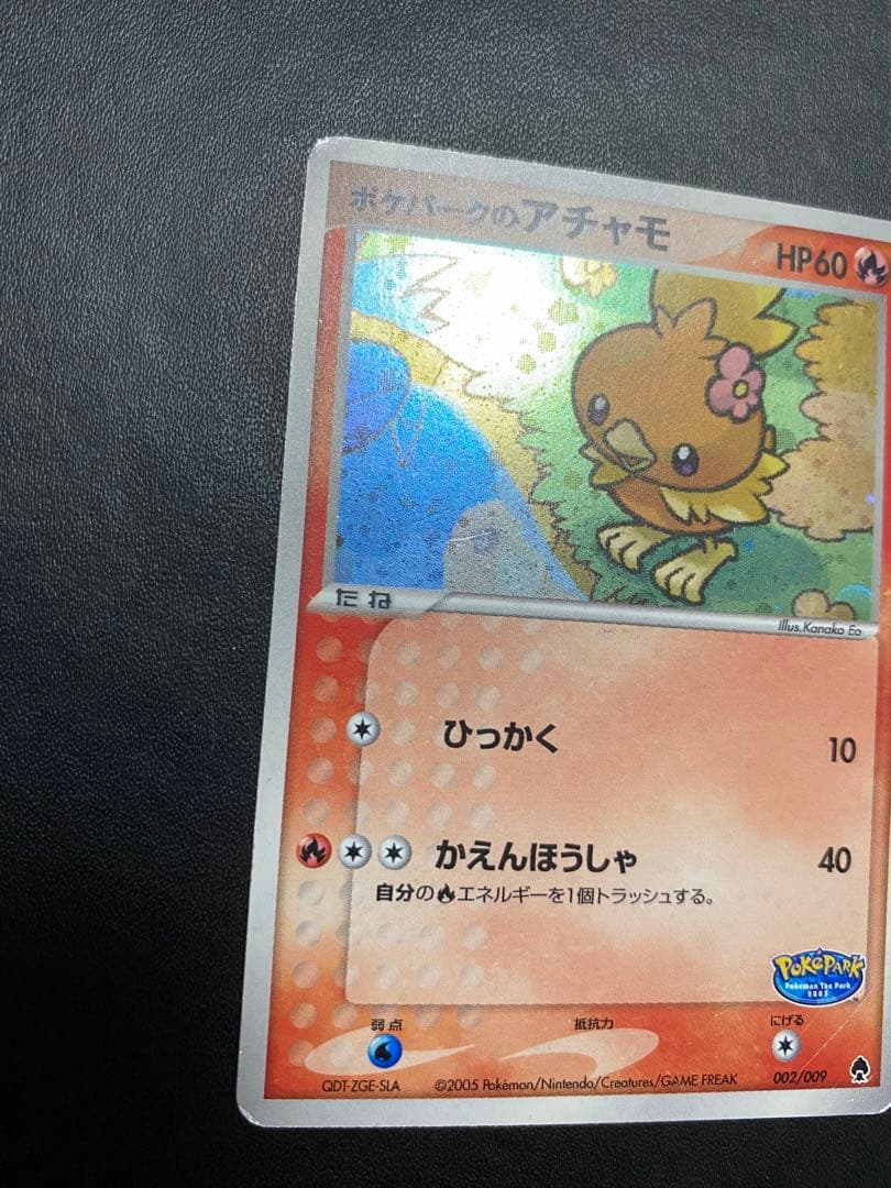 ポケパークのアチャモ プレミアムファイル フォレストシート ポケモンカード