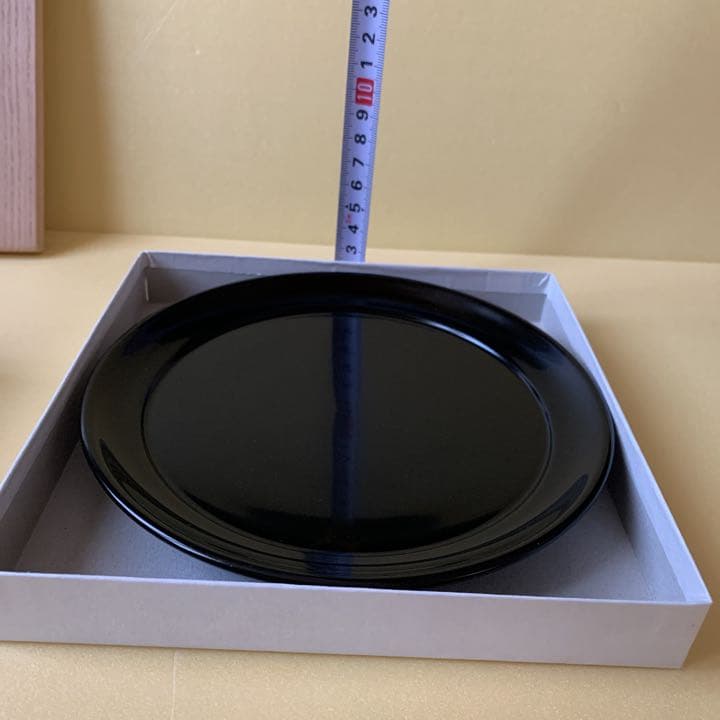 ●丸盆● 塗師 宗明　木製漆器　木製真塗　漆工芸　山中塗　お盆　茶道具　共箱