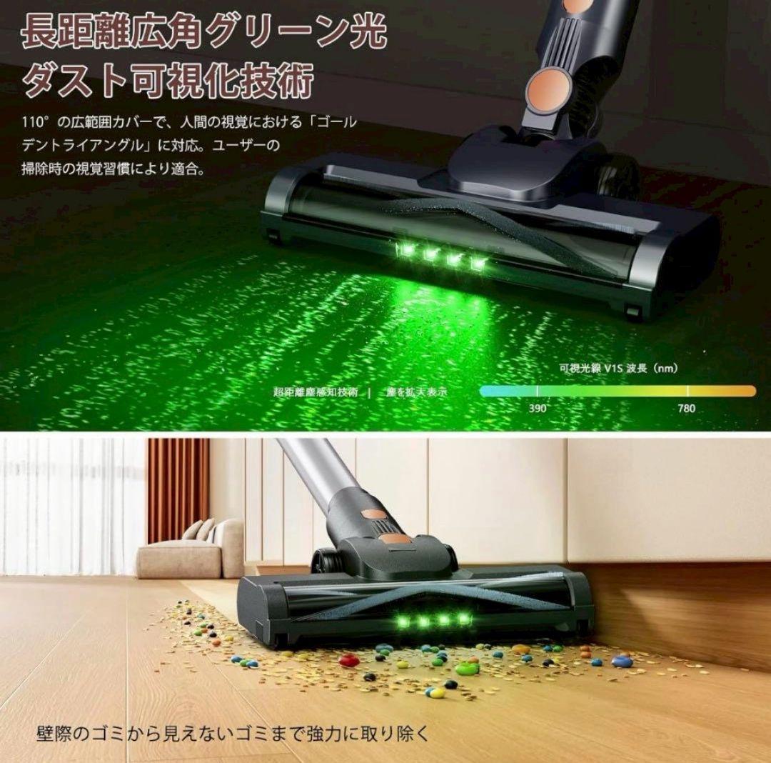 コードレス掃除機 90KPa 550W 55分 自立式 1.8kg サイクロン