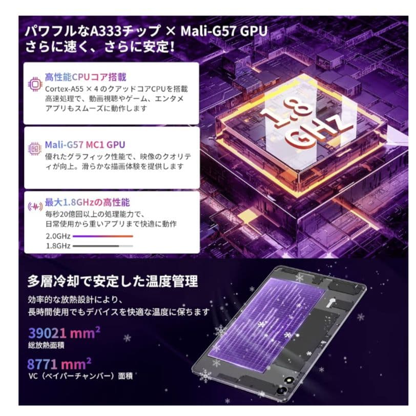 週末セール✨️ Android15 10.1型 　タブレット 美品