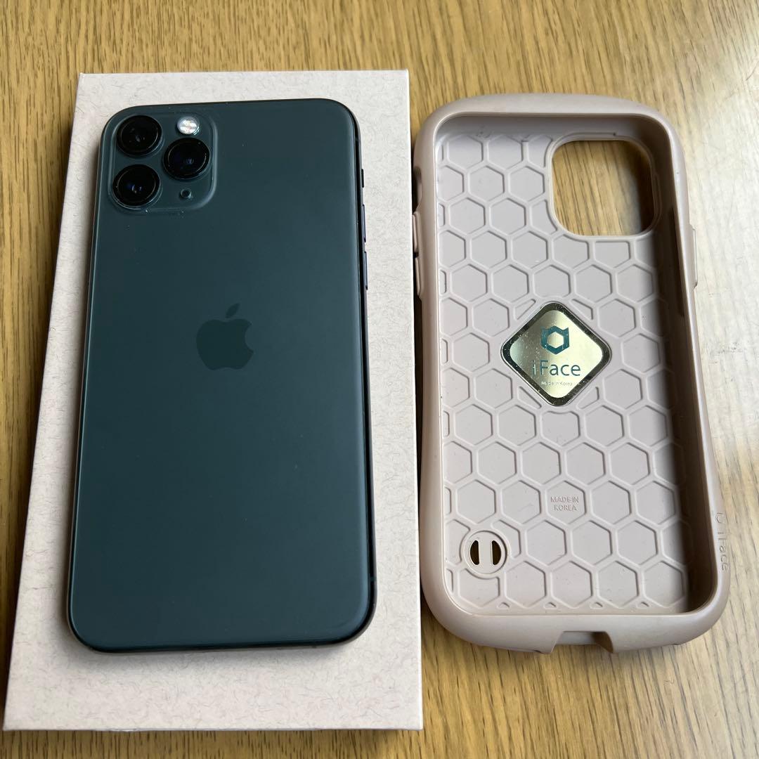 Apple iPhone 11 Pro ガラスフィルムとifaceのケース付き
