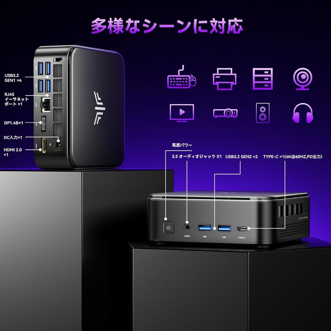 NiPoGi E3B (7730U) ミニPC 16GB+512GB Win11