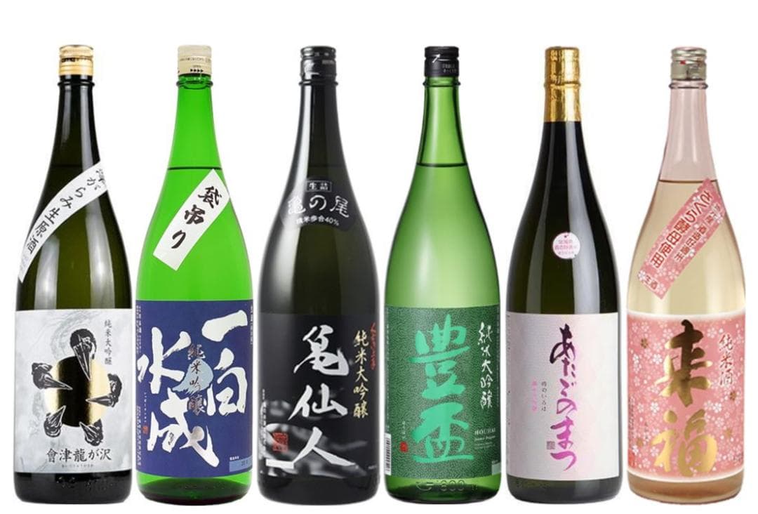 No.0211 くどき上手 豊盃 一白水成 あたごのまつ 會津龍が沢 来福