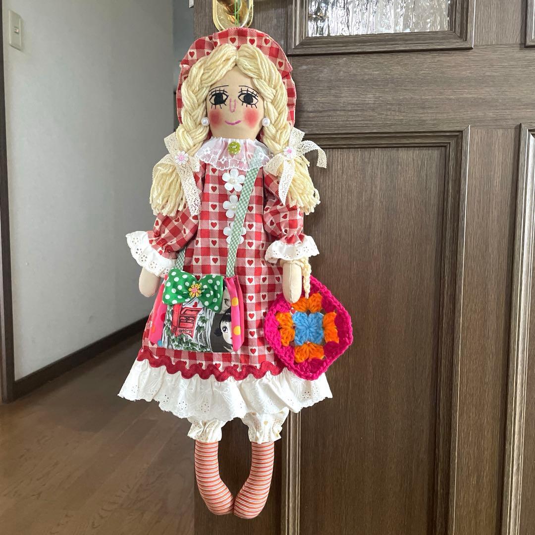 カントリードール　57cm レトロ　スリム　赤系
