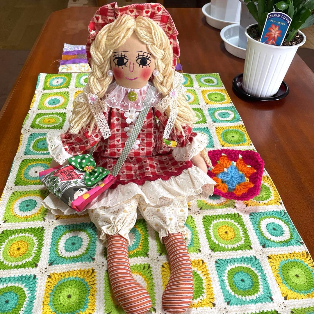 カントリードール　57cm レトロ　スリム　赤系
