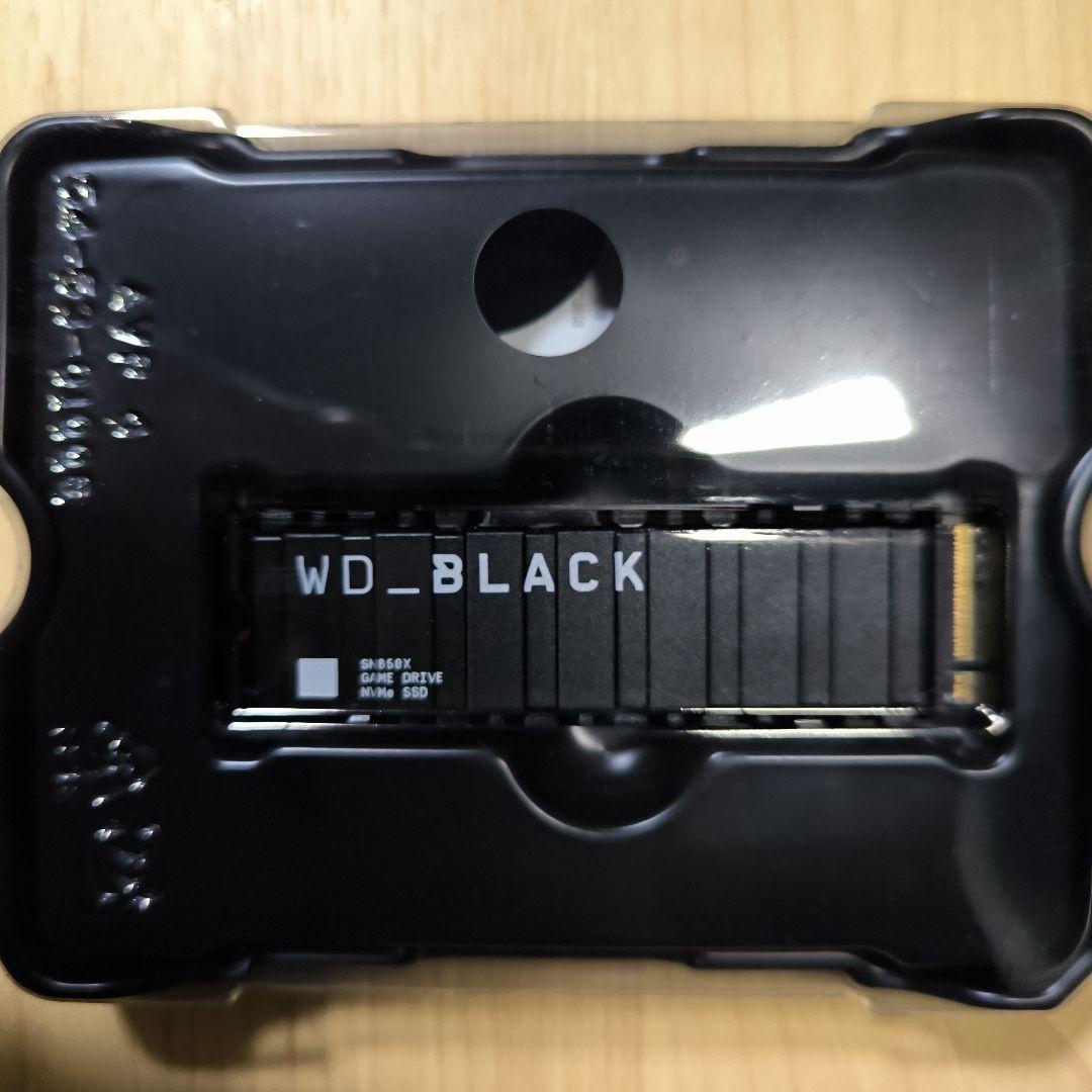 WD　BLACK SN850X 2TB　ヒートシンク搭載
