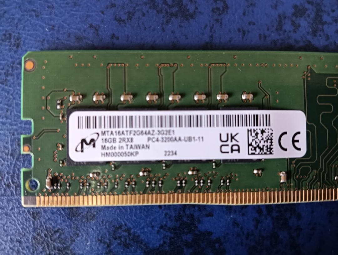 Crucial(Micron)16GB(8GB×2) DDR4 3200MHz