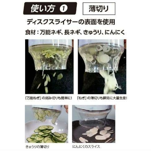 コードレス BWS 燕トリプルブレード ディスクスライサー フードプロセッサー