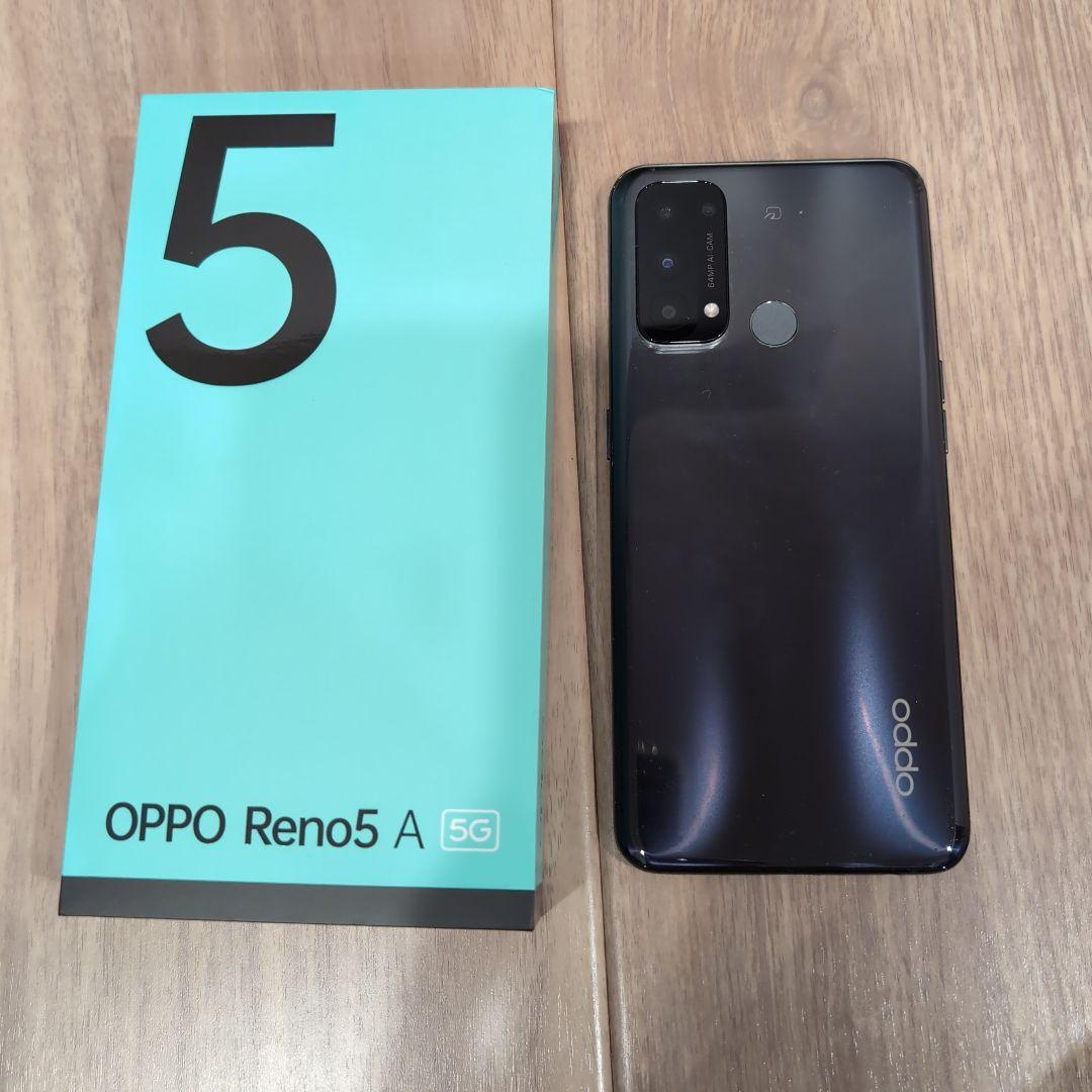 OPPO Reno5 A シルバーブラック美品