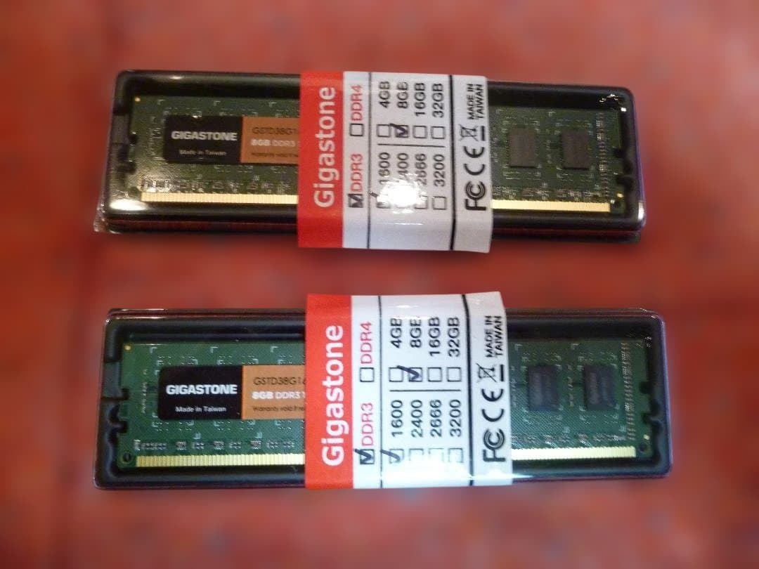 デスクトップPC用メモリ DDR3-1666 8GB×2枚