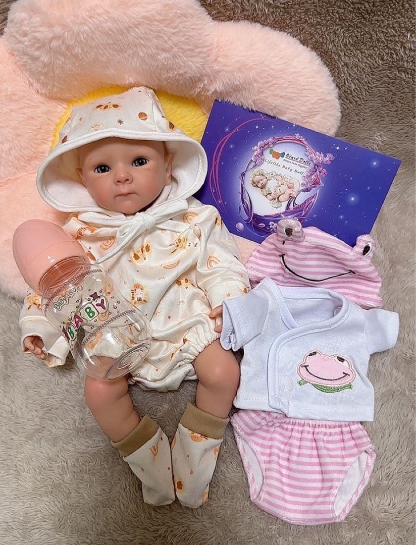 ★新品★リボーンドールフルシリコン 33cm 女の子