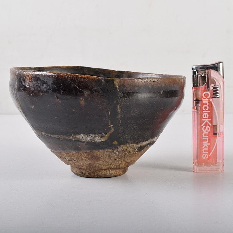 茶道具　瀬戸焼　古瀬戸　天目茶碗　時代箱付　M　R8664