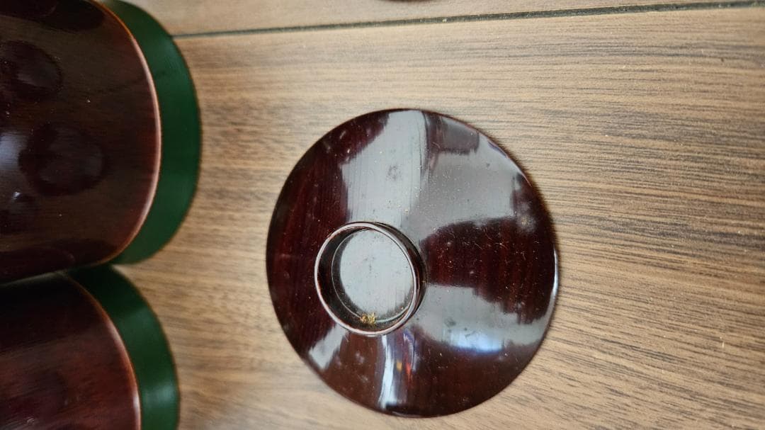 レトロ 漆器おしるこ椀 10個セット 木製収納箱付き
