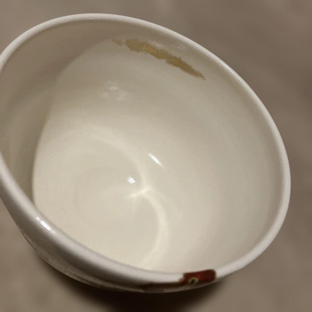衣笠窯　色絵　春駒　京焼　茶道具　抹茶碗　共箱あり