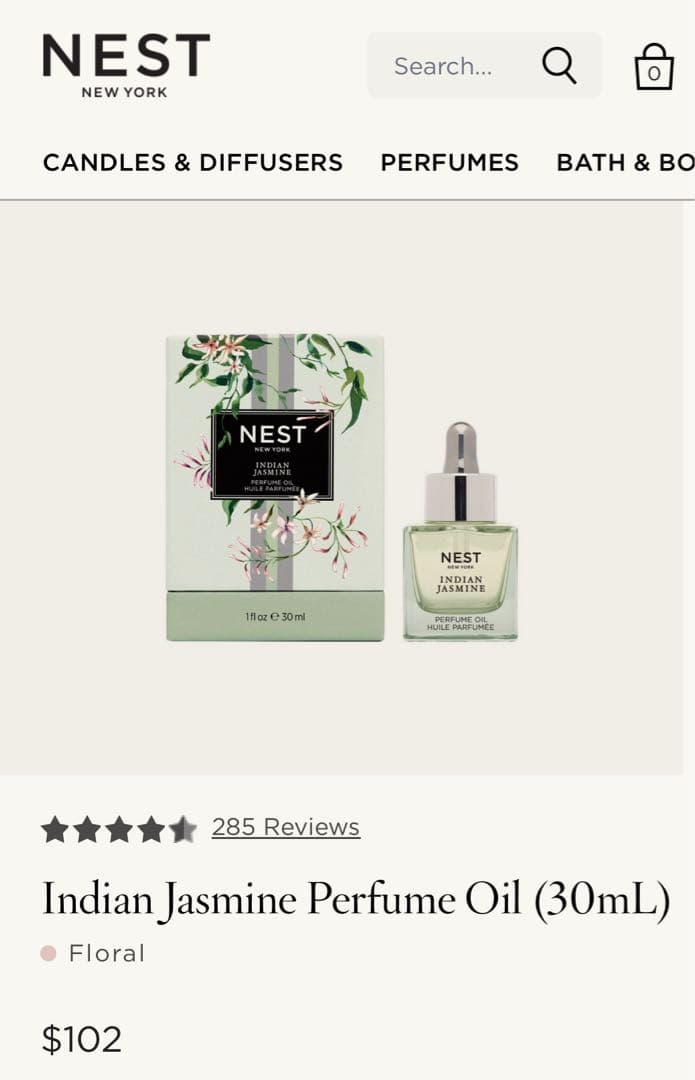 日本未入荷❤️未開封❤️NEST New York❤️パフュームオイル　ジャスミン