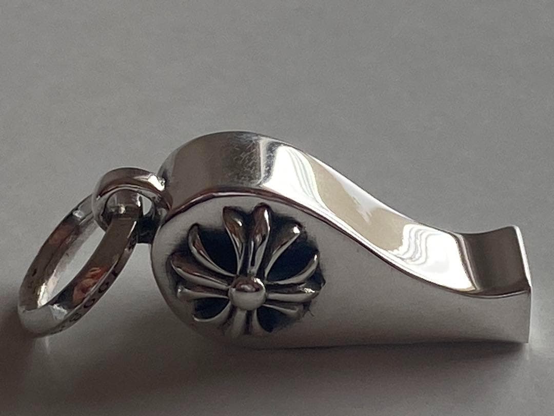 【新品】Silver 925 タイニーホイッスル ペンダント チャーム クロス