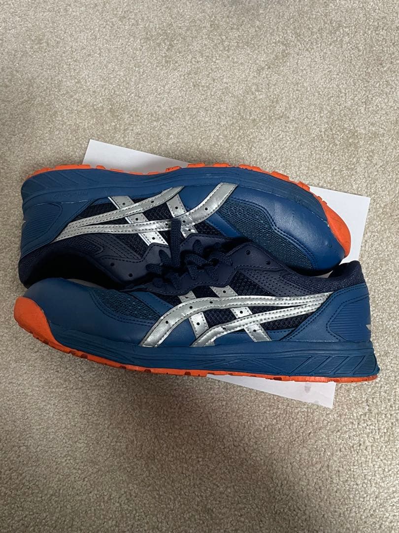 アシックス ASICS 安全靴 CP210 ネイビー オレンジ27.5cm