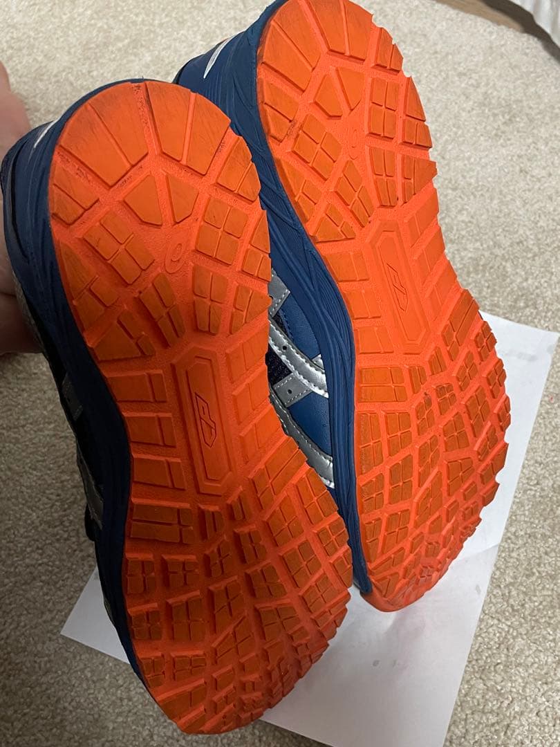 アシックス ASICS 安全靴 CP210 ネイビー オレンジ27.5cm