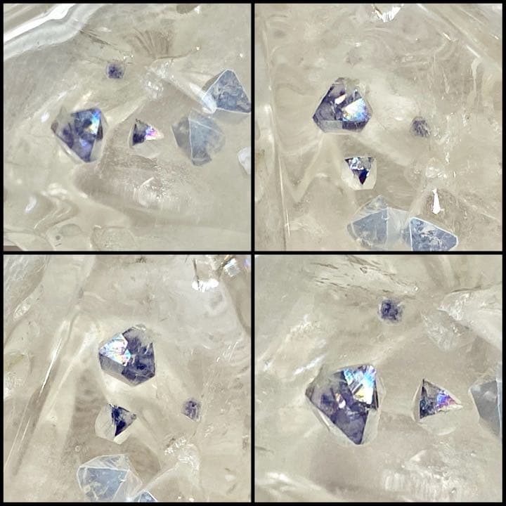 レインボーが出る！！フローライトインクォーツ原石