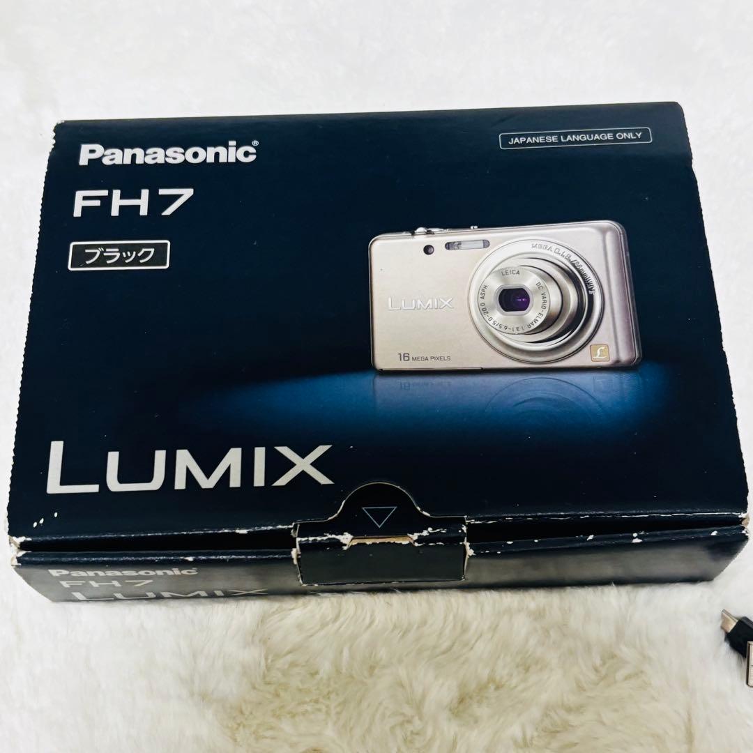 Panasonic　LUMIX DMC-FH7 デジカメ　動作確認済み　ブラック
