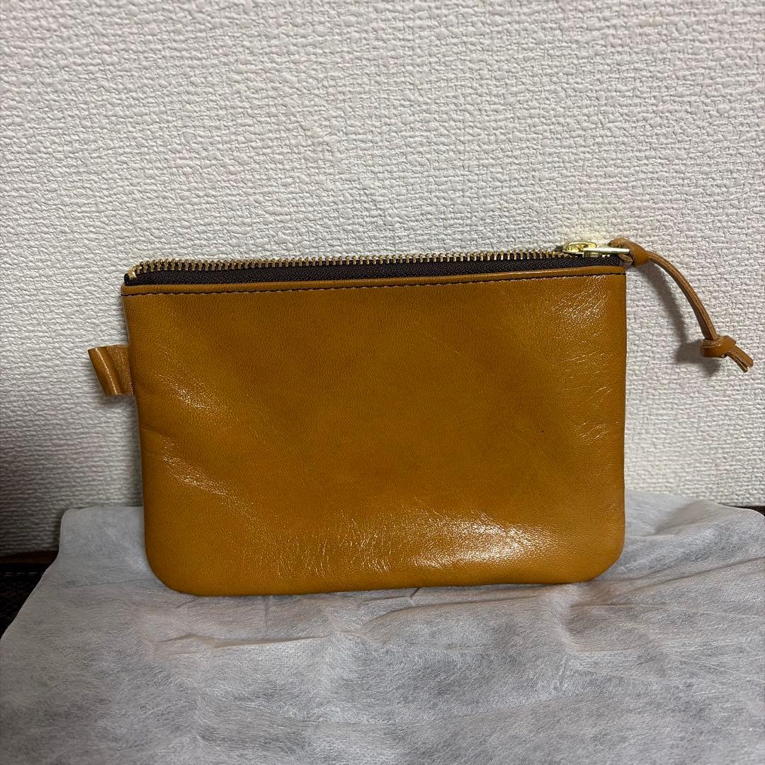 Y2LEATHER レザーポーチ キャメル・新品未使用