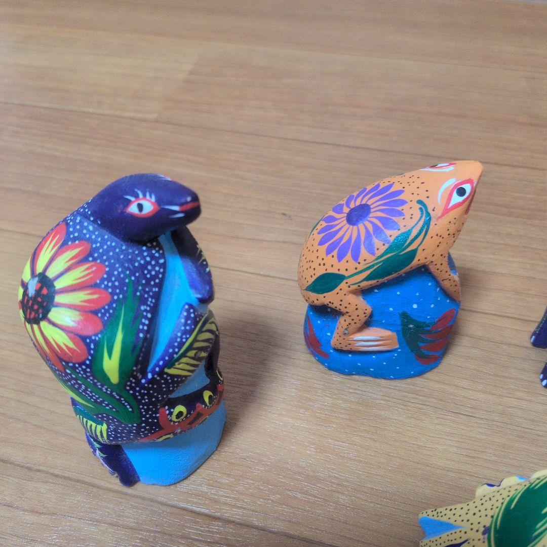 メキシコ　民芸　セット　アレブリヘス（Alebrijes）