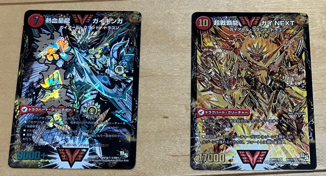 超戦覇龍 ガイNEXT シークレット& 熱血眼獣 ガイギンガ　文字シク