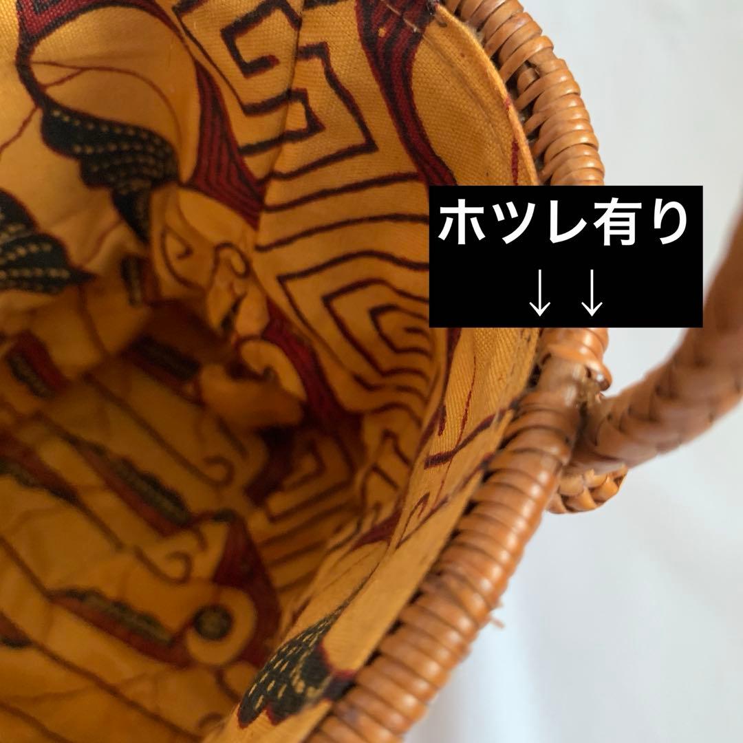バリ土産　巾着付き　かごバッグ　Sサイズ　バリ島　夏　浴衣かごバッグ