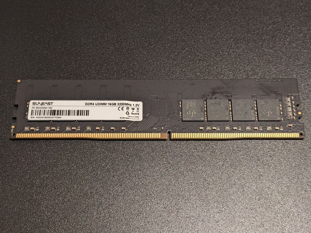 DDR4-3200MHz 16GB 1枚