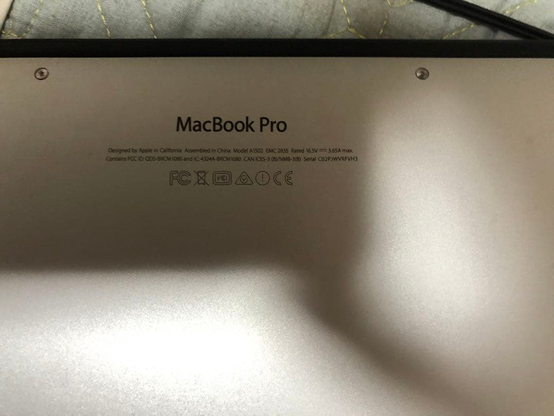 MacBook本体 MacBook Pro 2.7GHz i5 8GB