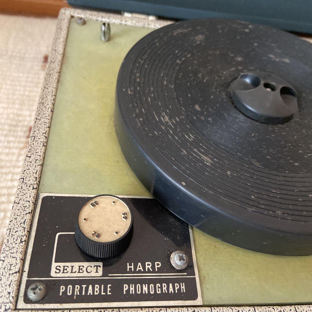 お値下げ‼︎HARP レコードプレーヤー　昭和レトロ
