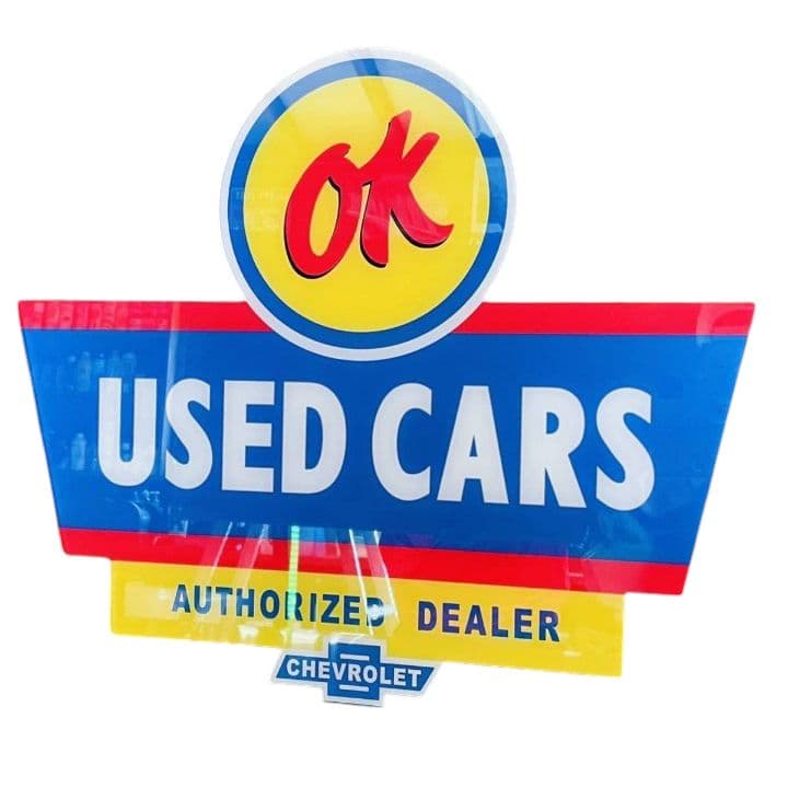 シボレー OK USED CARS アクリル看板 ローライダー アメ車 什器