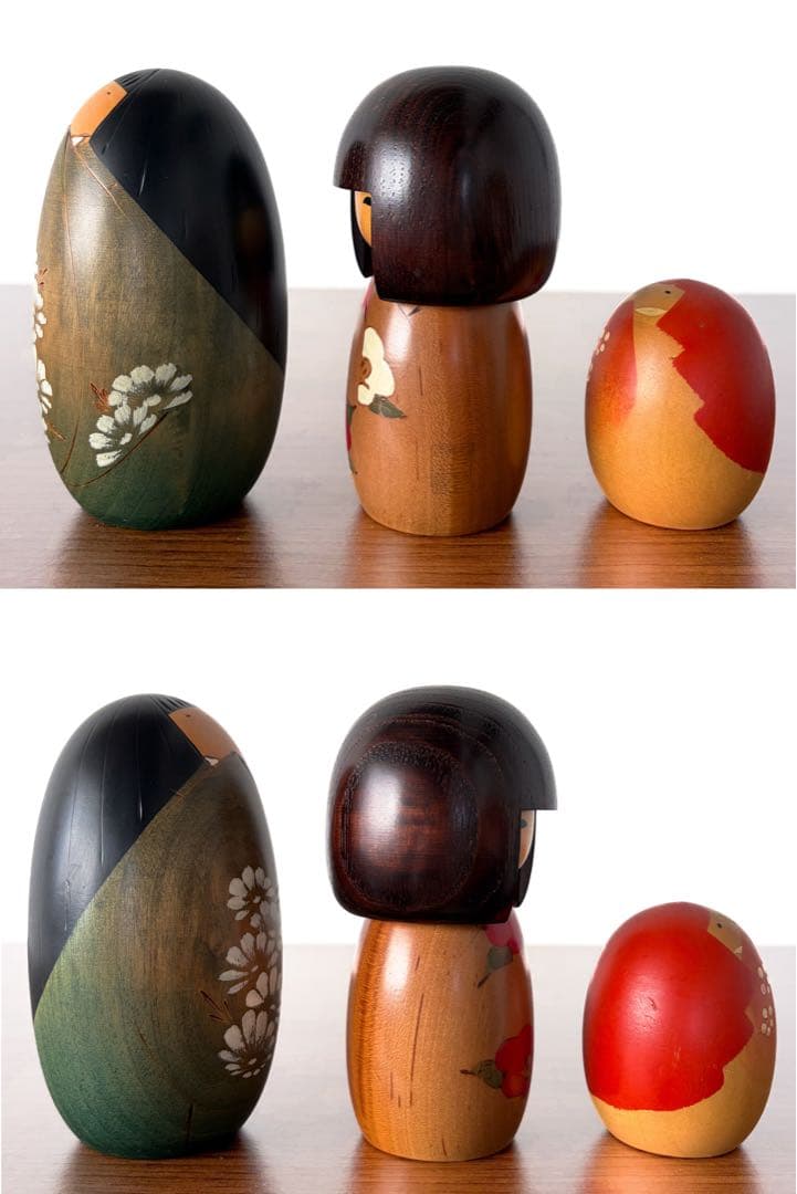 創作 こけし セット まとめ まとめて レトロ 卯三郎 季 kokeshi 人形