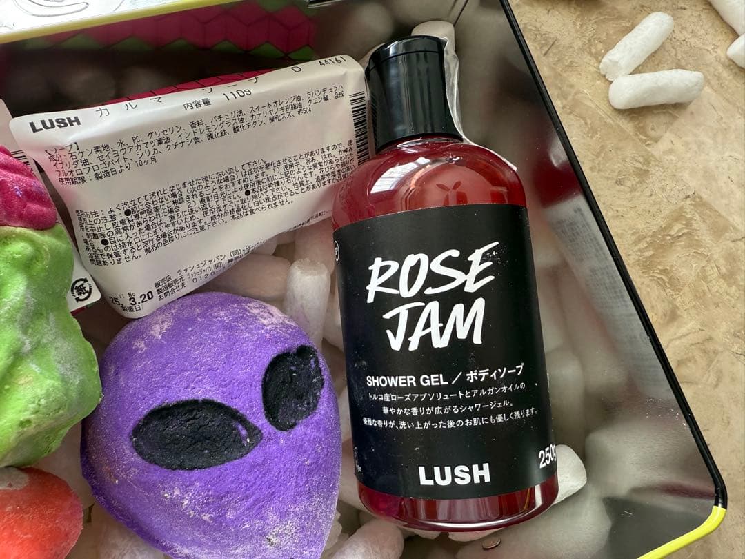 【新品未使用】LUSH バスバム、ROSE JAM セット