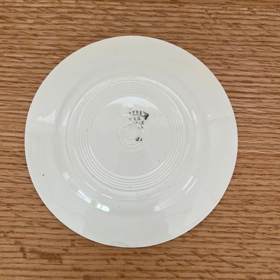 フランスアンティーク プレート 柊 HOUX リュネヴィル K&G 2枚 レア✨