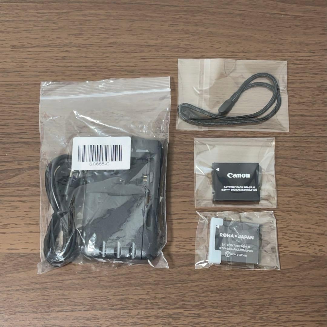 【極美品】 Canon IXY650 新品充電器 新品バッテリー+純正バッテリー