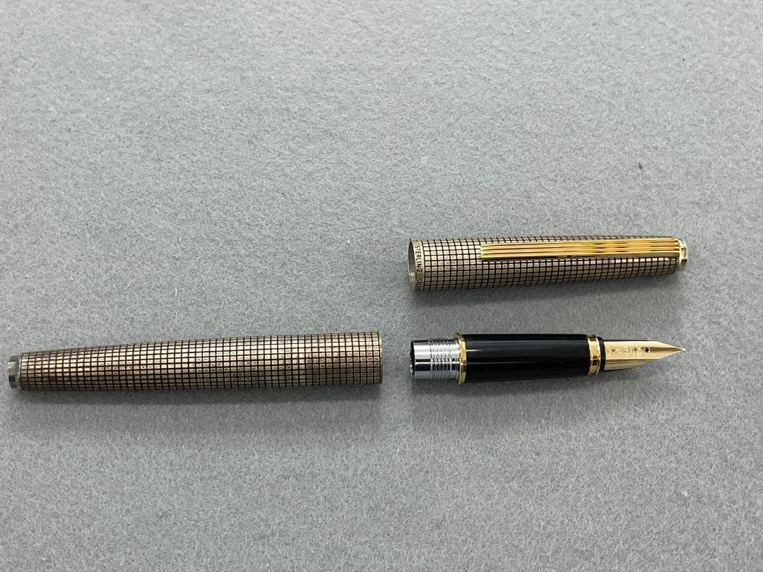 PILOT パイロット万年筆　スターリングシルバー　14K ＜Ｆ＞1979年製