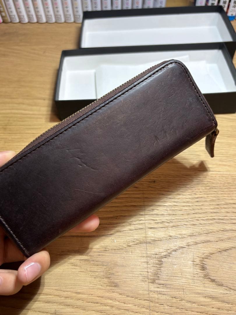 sot BOXペンケースキャメルプエブロ sot ラウンドジッペンケースプエブロ