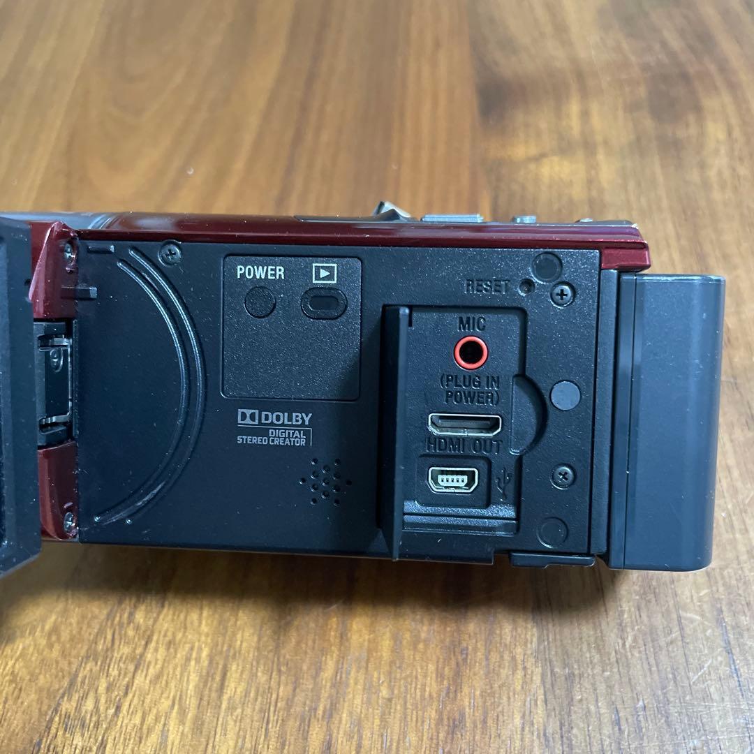 ソニー ハンディカム　HDR-CX180 フルHD画質（赤）