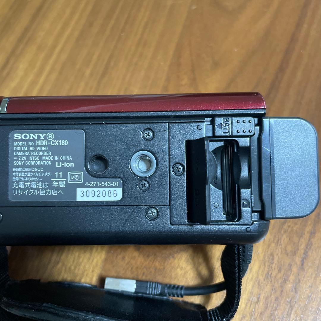 ソニー ハンディカム　HDR-CX180 フルHD画質（赤）
