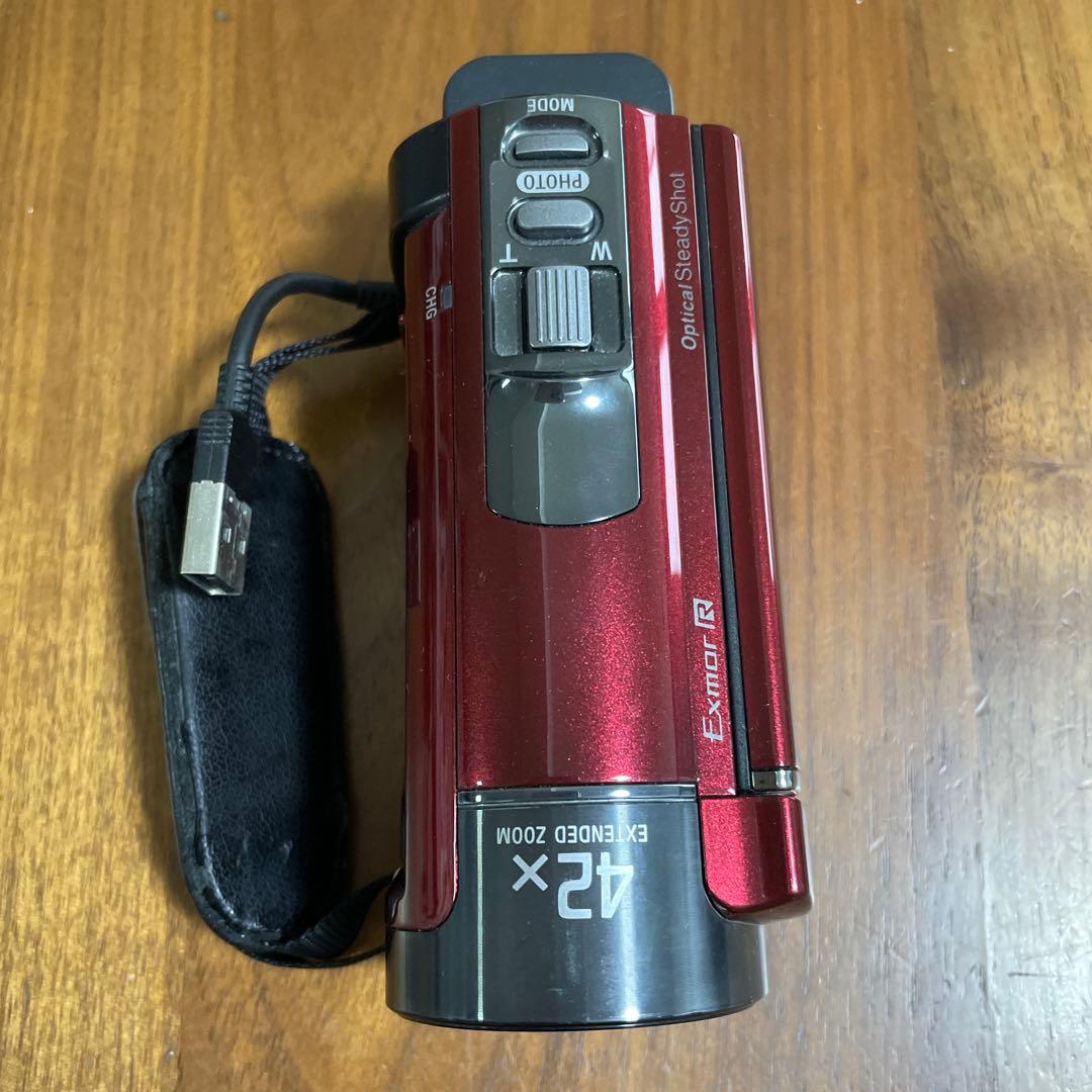 ソニー ハンディカム　HDR-CX180 フルHD画質（赤）