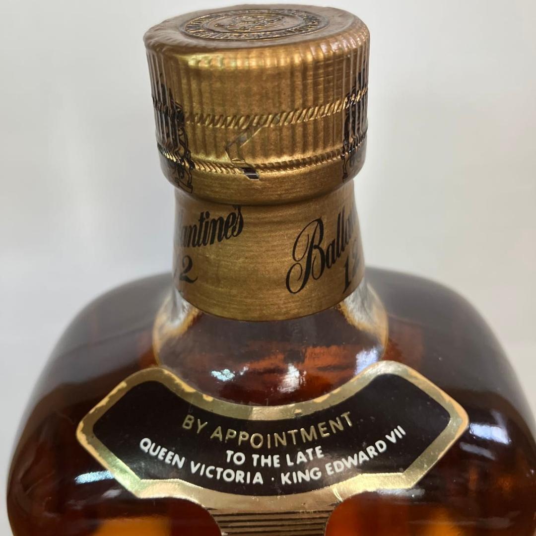 【希少】バランタイン 12年 デキャンタボトル，旧角ボトル 1L，750ml