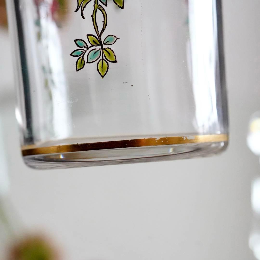 美品★極希少 オールドバカラ BACCARAT 香水瓶 L 薔薇文 ルビーの指輪