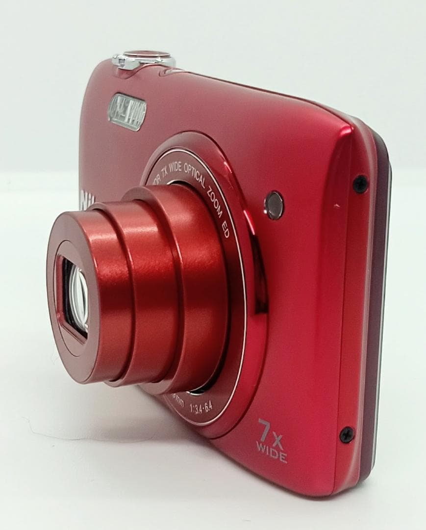 デジタルカメラ Nikon COOLPIX S3400 Red 20.1MP 7x Zoom