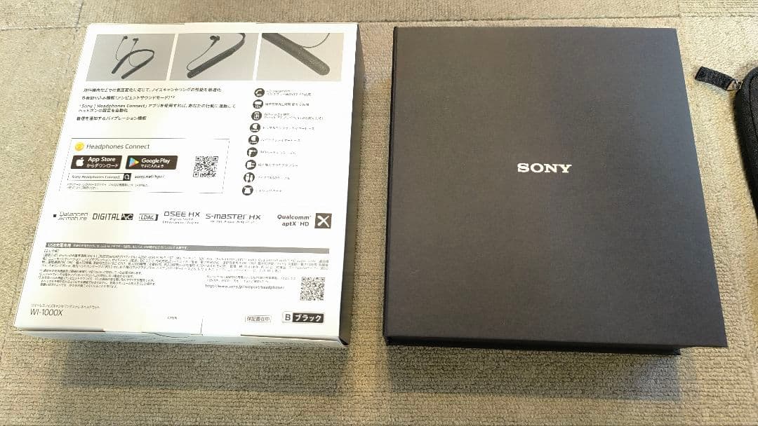 SONY WI-1000X ワイヤレスイヤホン ブラック