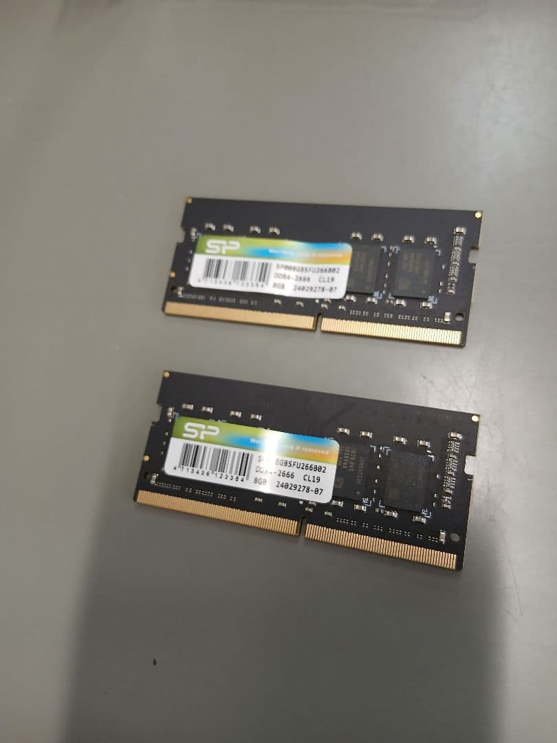 SP DDR4-2666 SO-DIMM ノートpc 8GB メモリ 2枚セット